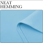 NICETOWN Blue Room Darkening Panels - Nursery & Infant Care Drapes, Extra Long 95 inches Length Curtains for Patio Door/Dining Room (2 Pieces, 42 inches Wide)