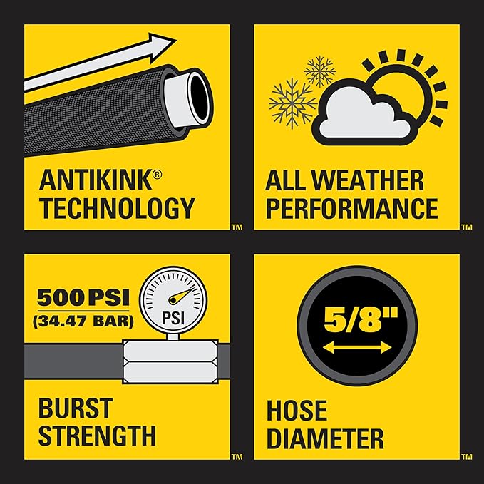 Stanley BDS6651 Fatmax Professional Grade Water Hose, 75' x 5/8"