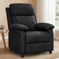 Recliner Chair, Reading Chair for Adults with Side Pockets, Recliners with Padded Deep Seat, Small Recliners for Small Spaces, Linen Fabric Comfy Chair for Bedroom, Living Room, and RV