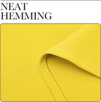 NICETOWN Bedroom Curtain Panels Draperies, Thermal Insulated Solid Grommet Curtains/Drapes (Bright Yellow, 1 Pair, 34 by 72-inch)