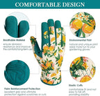 Trifabricy Gardening Gloves for Women, Breathable leather Garden Gloves with Grip, Thorn-Proof Puncture-Resistant Work Gloves