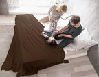 Utopia Bedding Brown 100% Cotton Waffle Blanket 300 GSM [King - 90x108 Inch] Soft Lightweight Breathable Bed Blanket for All Season