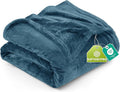 Utopia Bedding Fleece Blanket Queen Size Stone Blue 300GSM Luxury Fuzzy Soft Anti-Static Microfiber Bed Blanket (90x90 Inch)