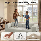 78.8" Convertible Sofa Bed,Corduroy Futon Couch with Storage Pocket,Folding Pull Out Futon Sofa,No Assembly Boneless Couch for Living Room, White | futon sofa bed, sofa, couch, loveseat, convertible sofa, boneless couch