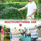 Garden Hose 15 ft x 5/8” Hot Water Hose, -50°F to 190°F,Burst 600Psi Flexible & Lightweight Upgraded Rubber Hoses,3/4” Solid Fittings for All-weather Outdoor Lawn & Garden