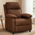 Recliner Chair, Reading Chair for Adults with Side Pockets, Recliners with Padded Deep Seat, Small Recliners for Small Spaces, Linen Fabric Comfy Chair for Bedroom, Living Room, and RV