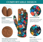 Trifabricy Gardening Gloves for Women, Breathable leather Garden Gloves with Grip, Thorn-Proof Puncture-Resistant Work Gloves