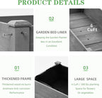 Raised Garden Bed with Legs (48x24x30''), Solid Wood Elevated Planter Box for Outdoor