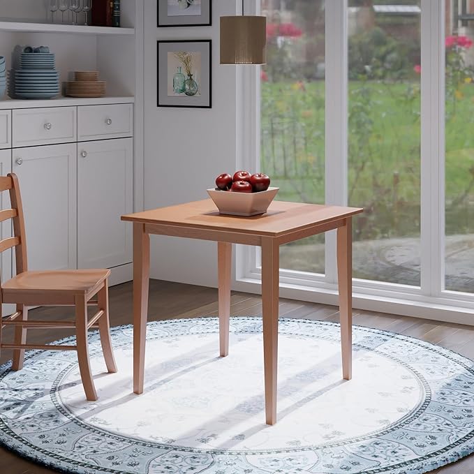 Winsome Groveland Dining Table, Square, for Dining Room, 29", Light Oak
