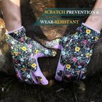 Trifabricy Gardening Gloves for Women, Breathable leather Garden Gloves with Grip, Thorn-Proof Puncture-Resistant Work Gloves