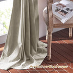 NICETOWN Living Room Camel Velvet Curtains, Sound and Sunlight Reducing Heavy Matt Rod Pocket Drapes/Panels for High Celling Wall (2 Panel Per Pack, 72 inches Long)