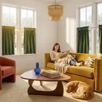 NICETOWN Olive Green Velvet Valance Curtains for Windows 36 inch Length, Kitchen Window Treatment Room Darkening, W52 x L36, 2 Panel