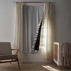 Amazon Basics Portable Blackout Curtain Shade with Suction Cups, Noise Reducing, Energy Saving, 50"W x 78"L, White, 2-Pack