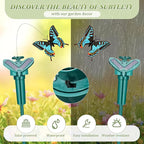 12 Pcs Solar Flying Moving Fluttering Waterproof Garden Stakes Decorations for Home Yard Pathway Garden Landscape Christmas Outdoor Indoor Centerpieces Gift Decorations (Butterfly)