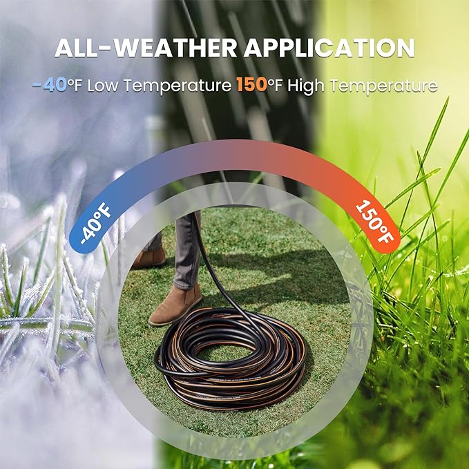 Giraffe Tools Leader Hose 2ft x 5/8", 24INCH Short Water Hose for Hose Reel, Lightweight, Flexible with Female Female Fittings