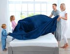 Utopia Bedding Fleece Blanket Twin XL Size Navy 300GSM Luxury Anti-Static Fuzzy Soft Microfiber Dorm Bed Blanket (90x76 Inch)