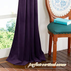 NICETOWN Purple Velvet Curtains 63 inches for Bedroom, Sound Reducing Heavy-Duty Solid Rod Pocket Light Blocking Drapes/Panels for Kitchen (Navy Blue, 2 Panels, 52 inches Wide Each Panel)