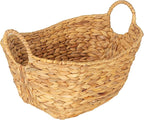 Household Essentials Water Hyacinth Basket with Handles