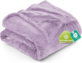 Utopia Bedding Fleece Blanket Twin Size Lilac 300GSM Luxury Anti-Static Fuzzy Soft Microfiber Bed Blanket (60x80 Inch)