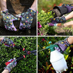 Trifabricy Gardening Gloves for Women, Breathable leather Garden Gloves with Grip, Thorn-Proof Puncture-Resistant Work Gloves