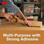 3M Multi-Use Colored Duct Tape, Brown with Strong Adhesive and Water-Resistant Backing, Multi-Surface Duct Tape for Indoor and Outdoor Use, 1.88 Inches x 20 Yards, 1 Roll (3920-BR) (Pack of 2)