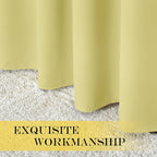 NICETOWN Blackout Curtains 84 Inch Length, Thermal Insulated Curtains for Bedroom Grommet Energy Saving Room Darkening Drapes for Living Room Window, 1 Panel, Paler Yellow, 66" W x 102" L