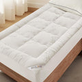 BEDLORE Twin XL Mattress Topper Viscose Derived from Bamboo, Thick Pillow Top Mattress Pad with Deep Pockets for 6-15 inches Mattress, Soft Mattress Topper College Dorm Size for Back Pain Relief