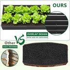 3 Pack 6x3x1FT Galvanized Raised Garden Beds Kit Outdoor Metal Gardening Planter Box for Vegetable Elevated Flower Herbs,Black