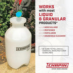 Chapin 22000 Pump Sprayer, 1-Gallon, Lawn & Garden, Translucent Poly Tank, Funnel-Top, SureSpray, Anti-Clog Filter, Adjustable Cone Nozzle & 34" Hose for Fertilizer, Weed & Pest Applications, 2 Pack