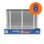 AprilAire 413 Replacement Filter for AprilAire Whole House Air Purifiers - MERV 13, Healthy Home Allergy, 16x25x4 Air Filter (Pack of 8)