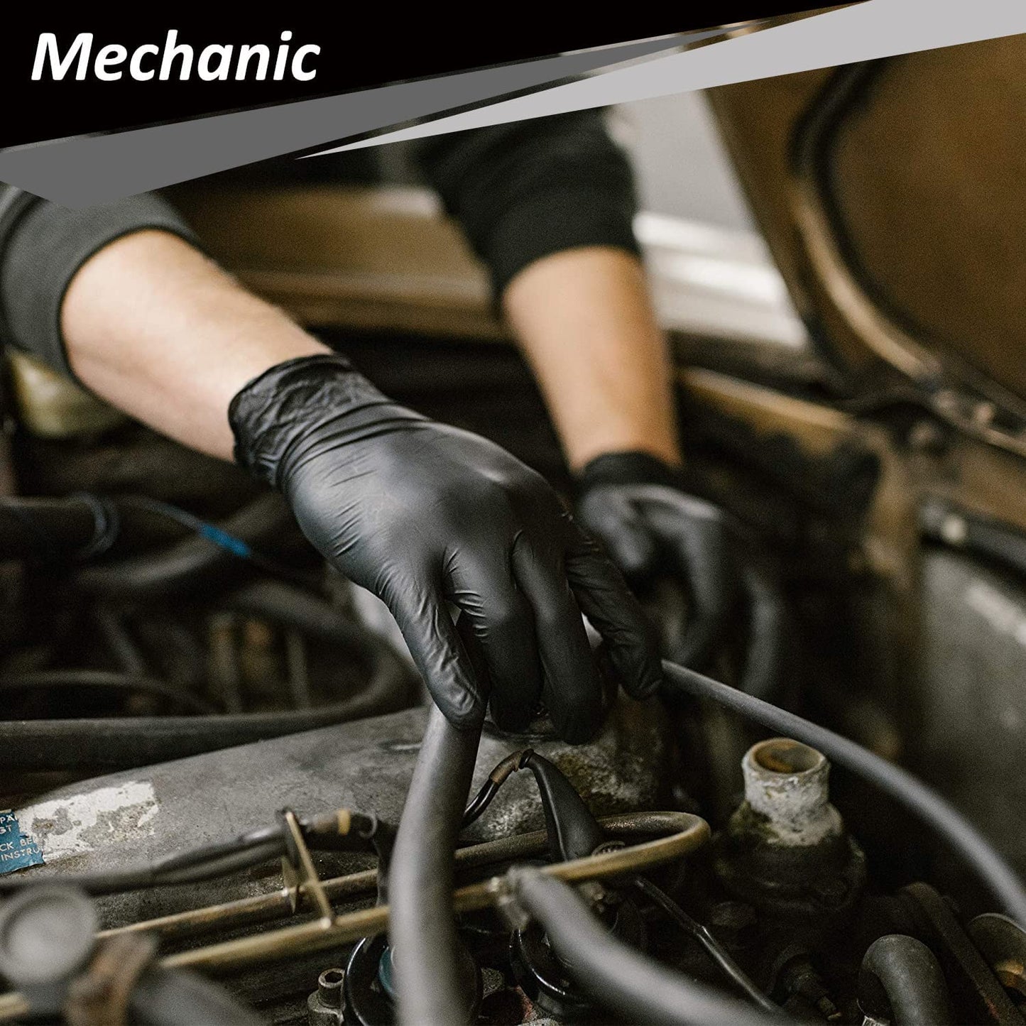 Nitrile Gloves, 4mil-100 Count, Gloves Disposable Latex Free