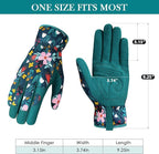 Trifabricy Gardening Gloves for Women, Breathable leather Garden Gloves with Grip, Thorn-Proof Puncture-Resistant Work Gloves