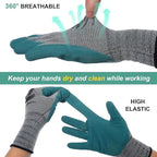 Trifabricy Gardening Gloves for Women, Breathable leather Garden Gloves with Grip, Thorn-Proof Puncture-Resistant Work Gloves