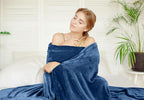 Utopia Bedding Fleece Blanket Twin Size Royal Blue 300GSM Luxury Anti-Static Fuzzy Soft Microfiber Bed Blanket (60x80 Inch)