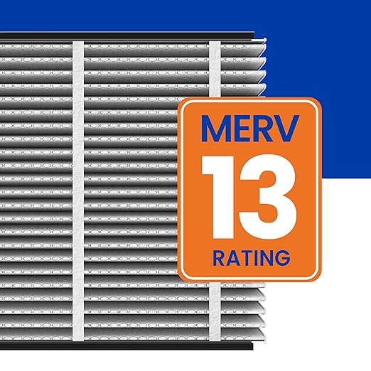 AprilAire 413 Replacement Filter for AprilAire Whole House Air Purifiers - MERV 13, Healthy Home Allergy, 16x25x4 Air Filter (Pack of 8)