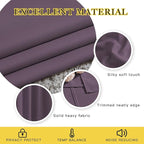 NICETOWN Plum Living Room Curtains 90 inches Long, Grommet Home Fashion Energy Saving Room Darkening Sound Dampening Window Treatments for Bedroom, 2 Panels, W52 x L90