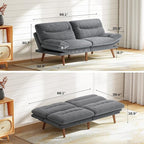 Marsail Futon Sofa Bed, Grey