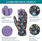 Trifabricy Gardening Gloves for Women, Breathable leather Garden Gloves with Grip, Thorn-Proof Puncture-Resistant Work Gloves
