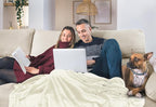 Utopia Bedding Fleece Blanket Queen Size Ivory 300GSM Luxury Fuzzy Soft Anti-Static Microfiber Bed Blanket (90x90 Inch)