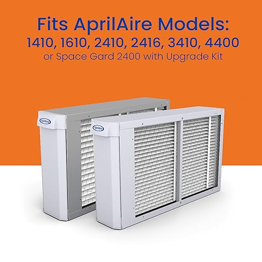AprilAire 413 Replacement Filter for AprilAire Whole House Air Purifiers - MERV 13, Healthy Home Allergy, 16x25x4 Air Filter (Pack of 8)