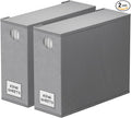 SpaceAid 2 Pack Bed Sheet Organizers and Storage, Foldable Sheet Organizer for Linen Closet, Sheets Set Folder Keeper with Window XL (Queen & King Size) Organizing Bedding Container, Gray