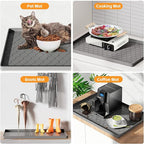 Winisok Silicone Under Sink Mat 31" x 19", kitchen Essentials and Gadgets, Shelf liner and Cabinet Protector, Home Organizers and Storage, Waterproof Bathroom Tray