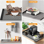 Winisok Silicone Under Sink Mat 40" x 22", kitchen Essentials and Gadgets, Shelf liner and Cabinet Protector, Home Organizers and Storage, Waterproof Bathroom Tray