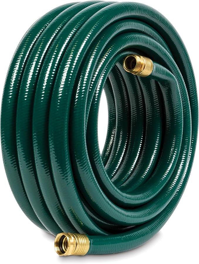 Gilmour Flexogen 3/4 in x 50 ft Garden Hose, Heavy Duty Water Hose, Flexible and Kink Resistant Outdoor Hose, Green