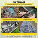 VEVOR Weed Barrier Fabric, Heavy Duty 4x100FT 5.8oz Woven Landscape Fabric, Garden Fabric Weed Barrier, Weed Control Fabric Ground Cover, Geotextile Fabric for Landscaping, Weed Block Gardening Mat