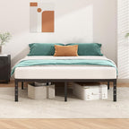 Metal Platform Bed Frame 12 Inch Tall,No Box Spring Needed,Twin Size Bed with Heavy Duty Strong Support Slats,Easy to Assemble,Black