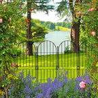 Decorative Garden Fence 31in (H) x10ft (L), 10 Pack No Dig Fence Animal Barrier for Dog, Arched Flower Bed Edging, Wire Border Panel Fencing for Yard Patio Outdoor Decor