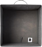 Amazon Basics Collapsible Fabric Storage Cubes Organizer with Handles, Sturdy, Gray, 10.5-x-10.5-x-11-inch, Pack of 6