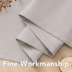 H.VERSAILTEX Premium Blackout Thermal Insulated Room Darkening Curtains for Bedroom/Living Room - Classic Grommet Top (2 Panels, Stone, 52 Inch by 108 Inch)