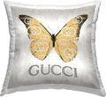 Stupell Industries Glam Fashion Butterfly Design by Madeline Blake Throw Pillow
